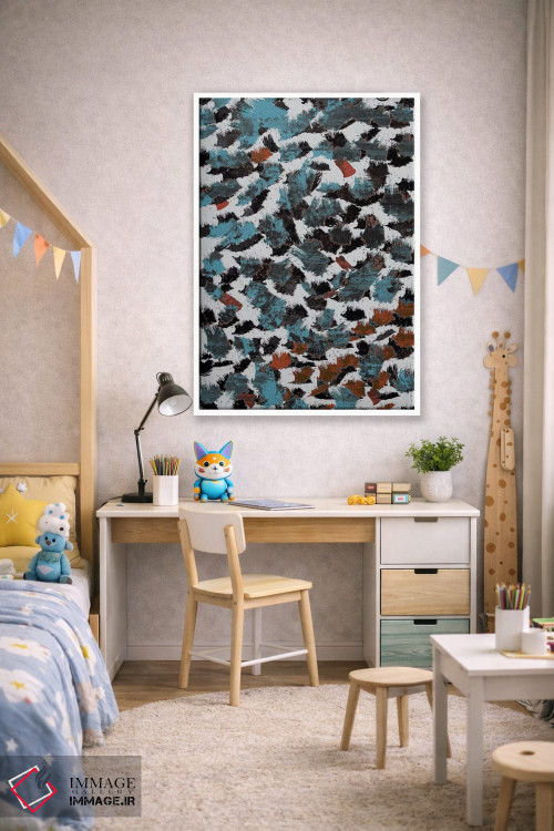 تابلو انتزاعی "احساسات" اثر فلت اول - D1W