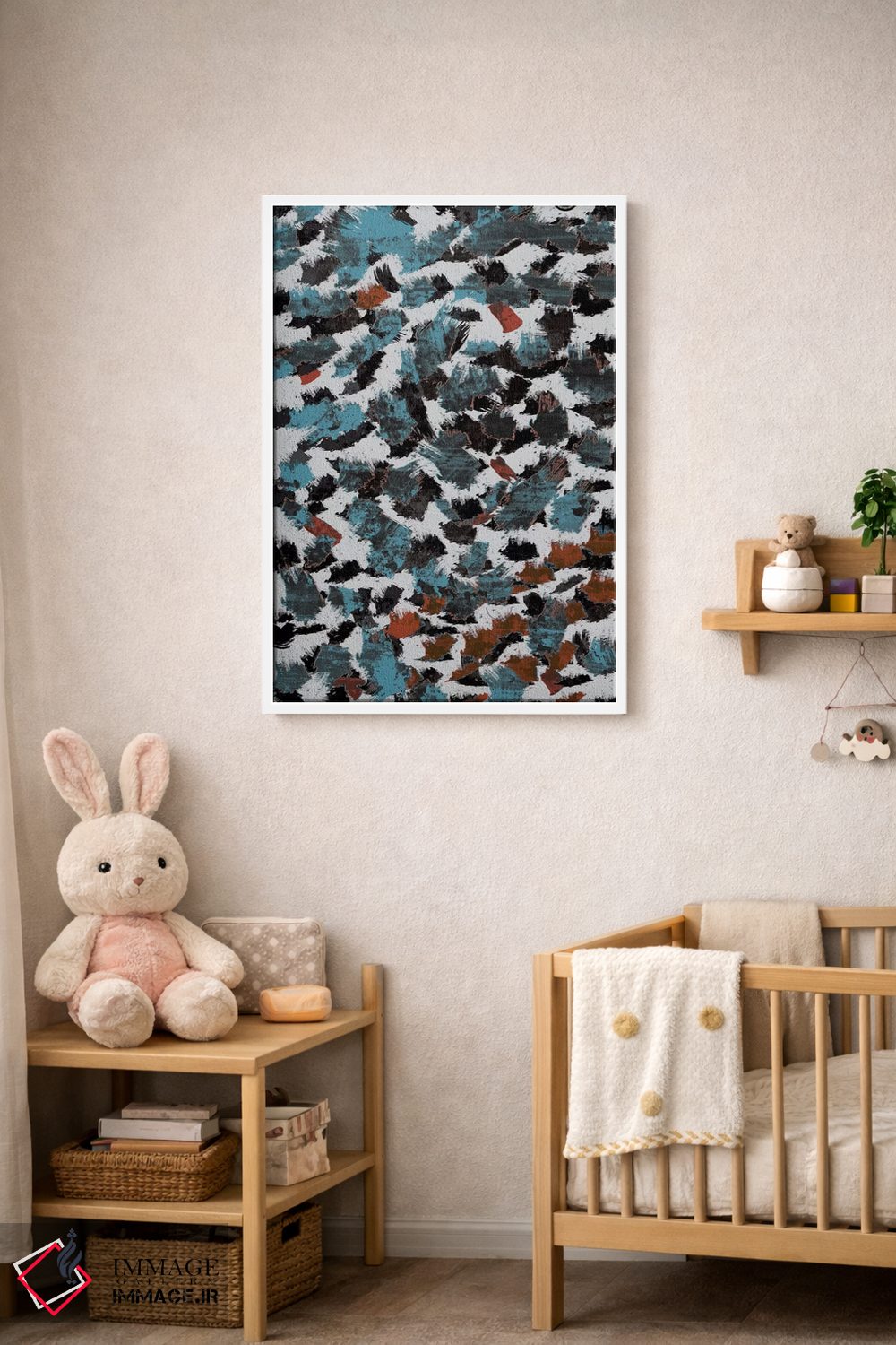 تابلو انتزاعی "احساسات" اثر فلت اول - D3W