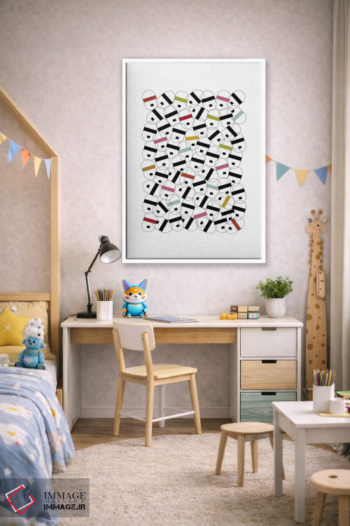 تابلو مینیمال "چهره های آینده" اثر فلت اول - D1W