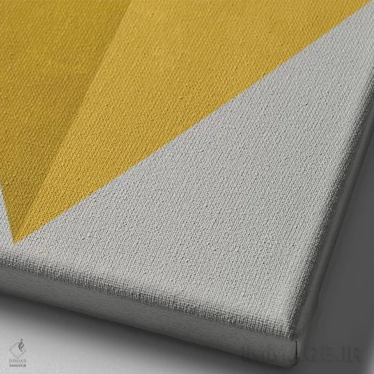 تابلو انتزاعی "گرند کنیون " اثر فلت اول - نمای نزدیک بافت بوم