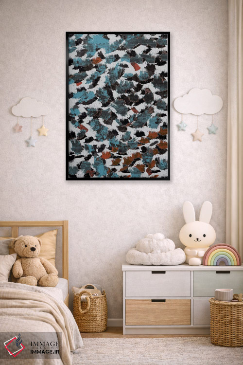 تابلو انتزاعی "احساسات" اثر فلت اول - D6B