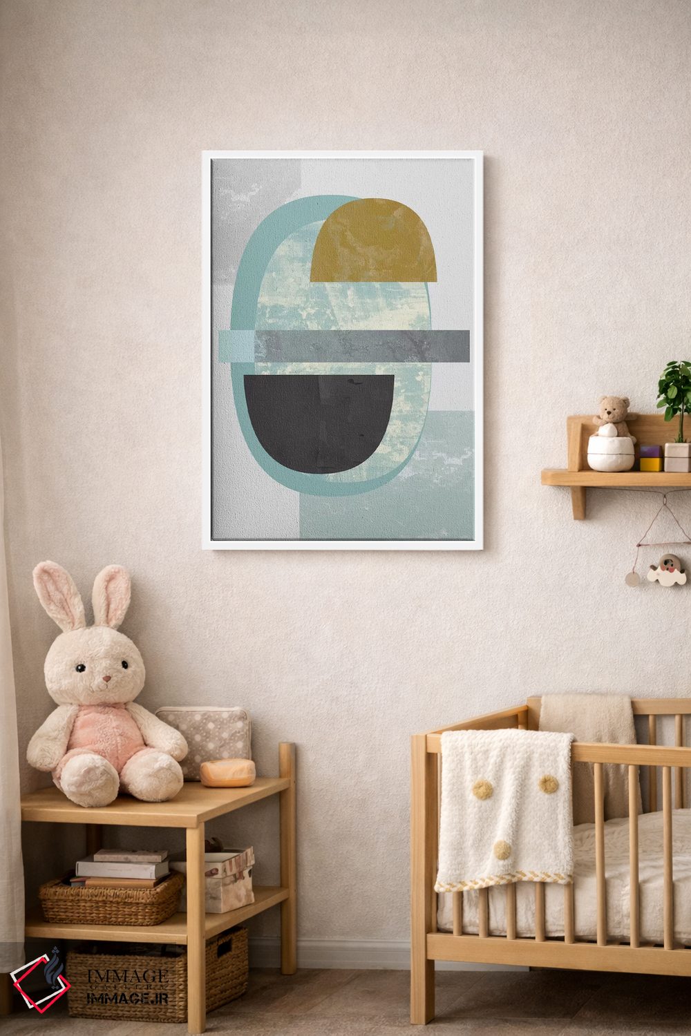 تابلو مینیمال "هندسی II" اثر فلت اول - D3W