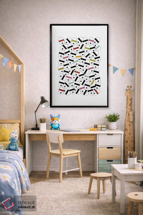 تابلو مینیمال "چهره های آینده" اثر فلت اول - D2B