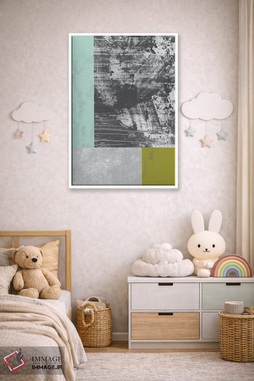 تابلو مینیمال "گرنج هندسی II" اثر فلت اول - D4W