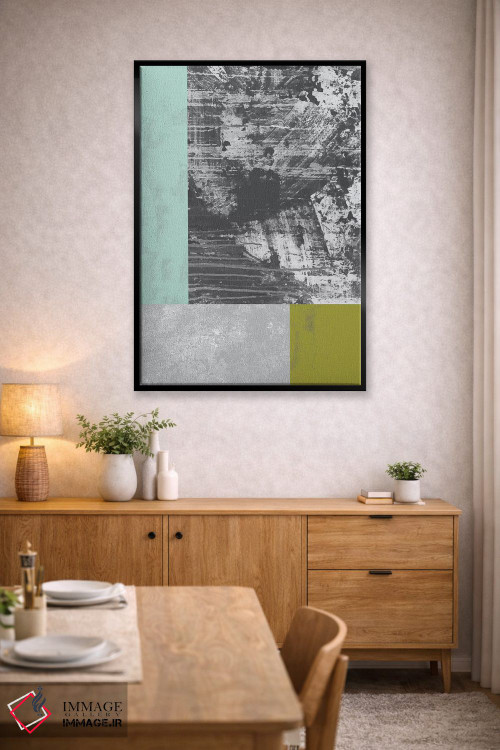 تابلو مینیمال "گرنج هندسی II" اثر فلت اول - D5B