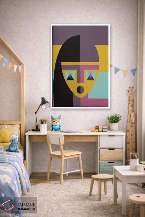 تابلو مدرن "مدل هندسی" اثر فلت اول - D1W