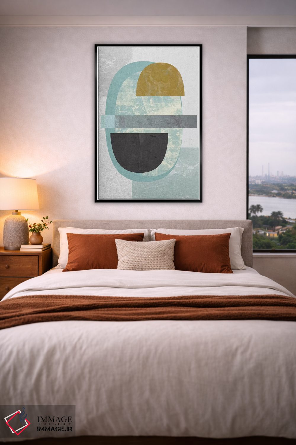 تابلو مینیمال "هندسی II" اثر فلت اول - D6B