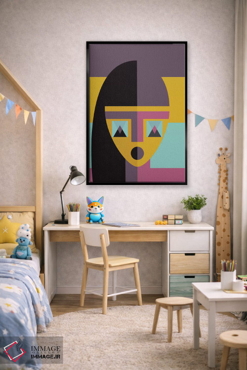 تابلو مدرن "مدل هندسی" اثر فلت اول - D2B