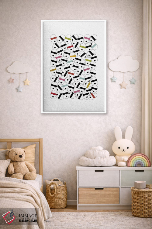 تابلو مینیمال "چهره های آینده" اثر فلت اول - D4W