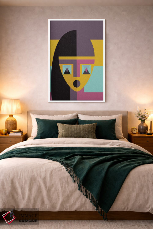 تابلو مدرن "مدل هندسی" اثر فلت اول - D3W