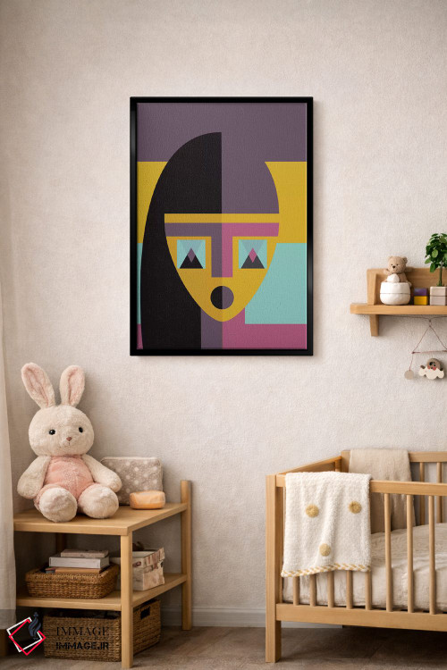 تابلو مدرن "مدل هندسی" اثر فلت اول - D5B