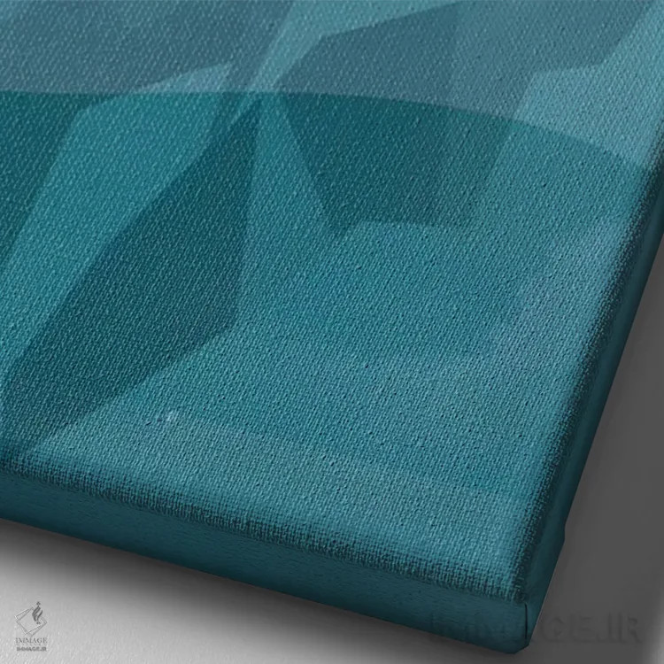 تابلو مدرن "کوه یخ" اثر فلت اول - نمای نزدیک بافت بوم