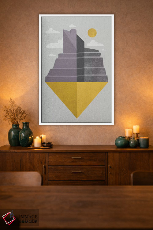 تابلو انتزاعی "گرند کنیون " اثر فلت اول - D1W