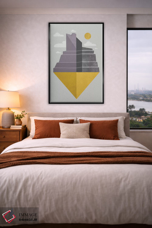 تابلو انتزاعی "گرند کنیون " اثر فلت اول - D6B