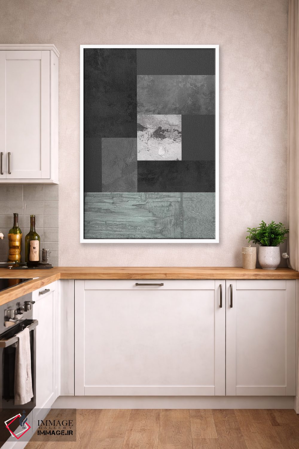 تابلو مینیمال "نور از انتهای تونل" اثر فلت اول - D4W