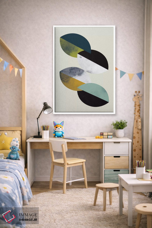 تابلو مینیمال "بشقاب ها" اثر فلت اول - D1W