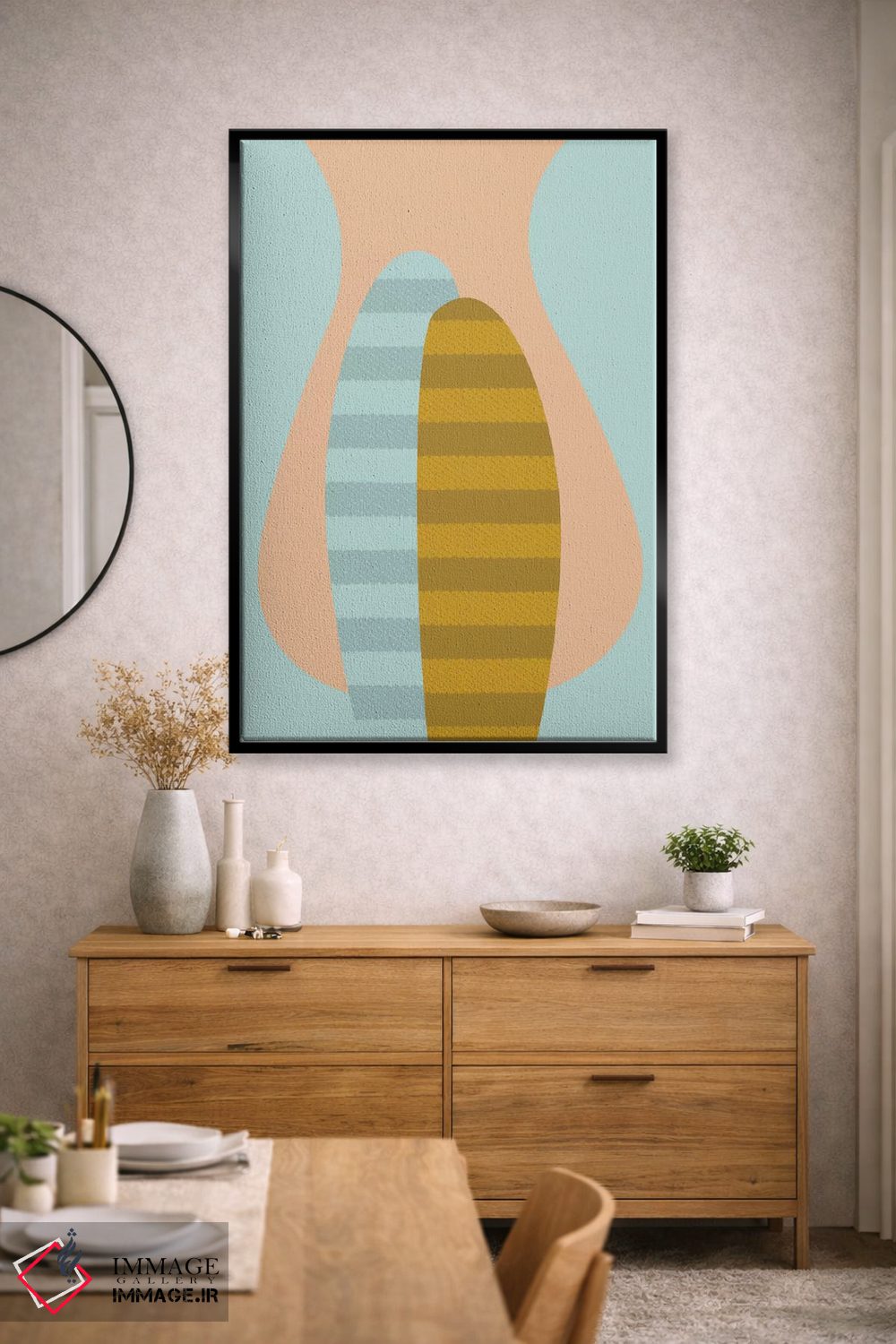 تابلو مینیمال "سایه نما" اثر فلت اول - D2B