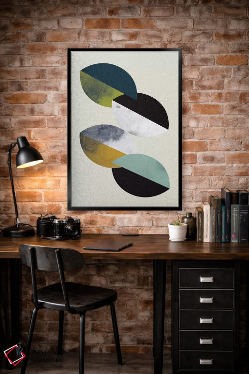 تابلو مینیمال "بشقاب ها" اثر فلت اول - D5B