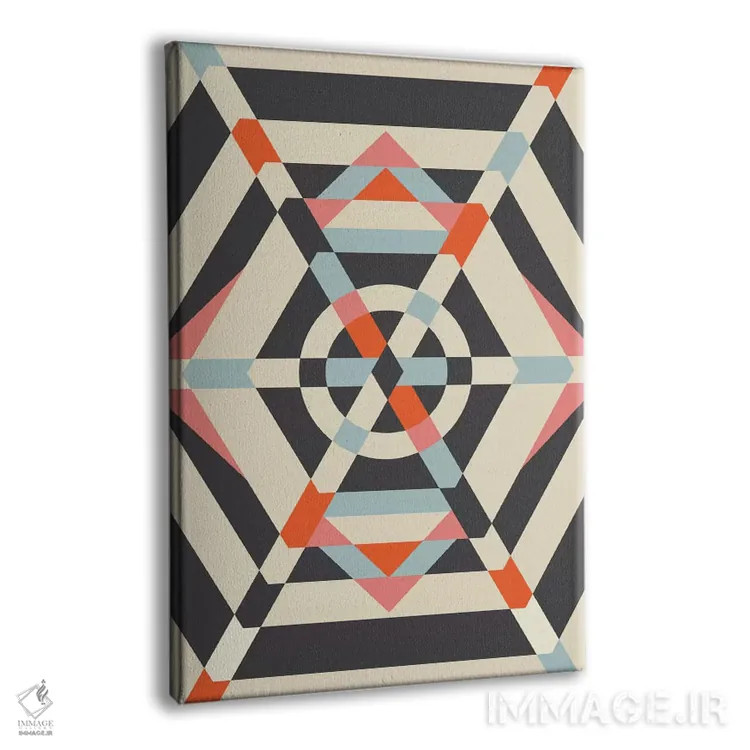 تابلو انتزاعی "چتر" اثر فلت اول - نمای پرسپکتیو محصول