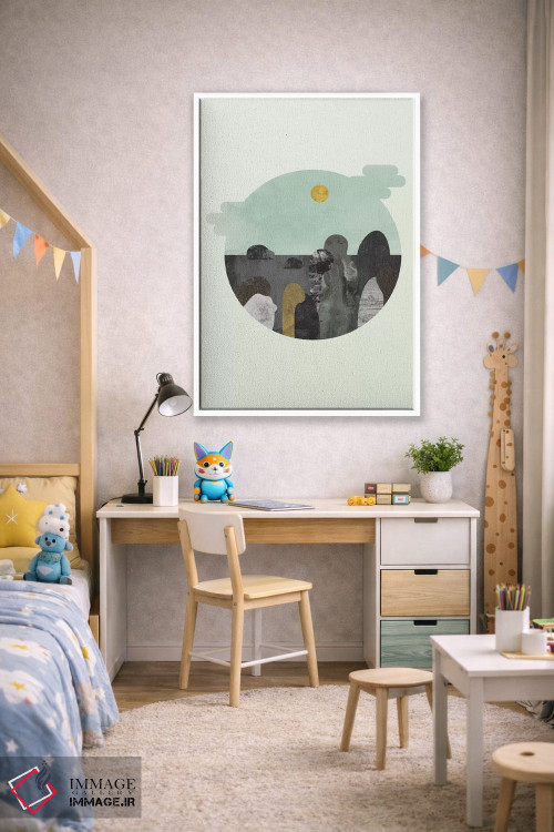 تابلو مینیمال "چیزی درباره آن سنگ ها" اثر فلت اول - D1W