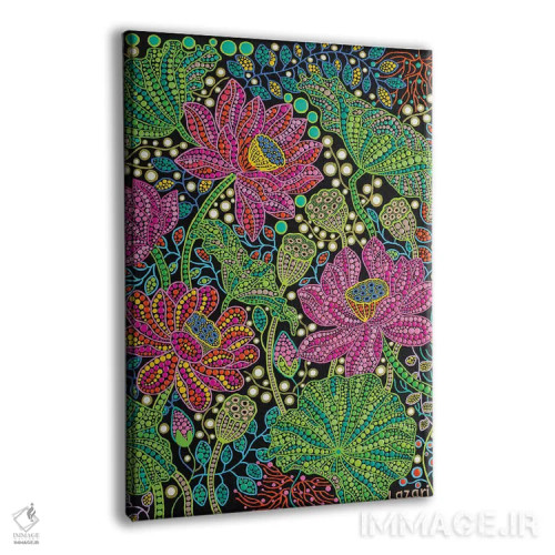 تابلو دکوراتیو "گل نیلوفر" اثر اکسانا لازاری - نمای پرسپکتیو محصول