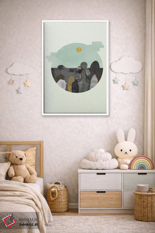 تابلو مینیمال "چیزی درباره آن سنگ ها" اثر فلت اول - D2W