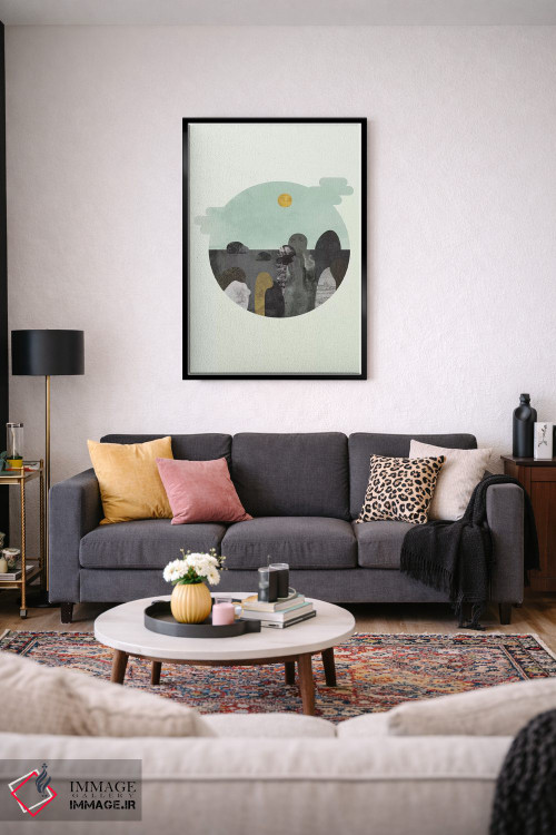 تابلو مینیمال "چیزی درباره آن سنگ ها" اثر فلت اول - D3B