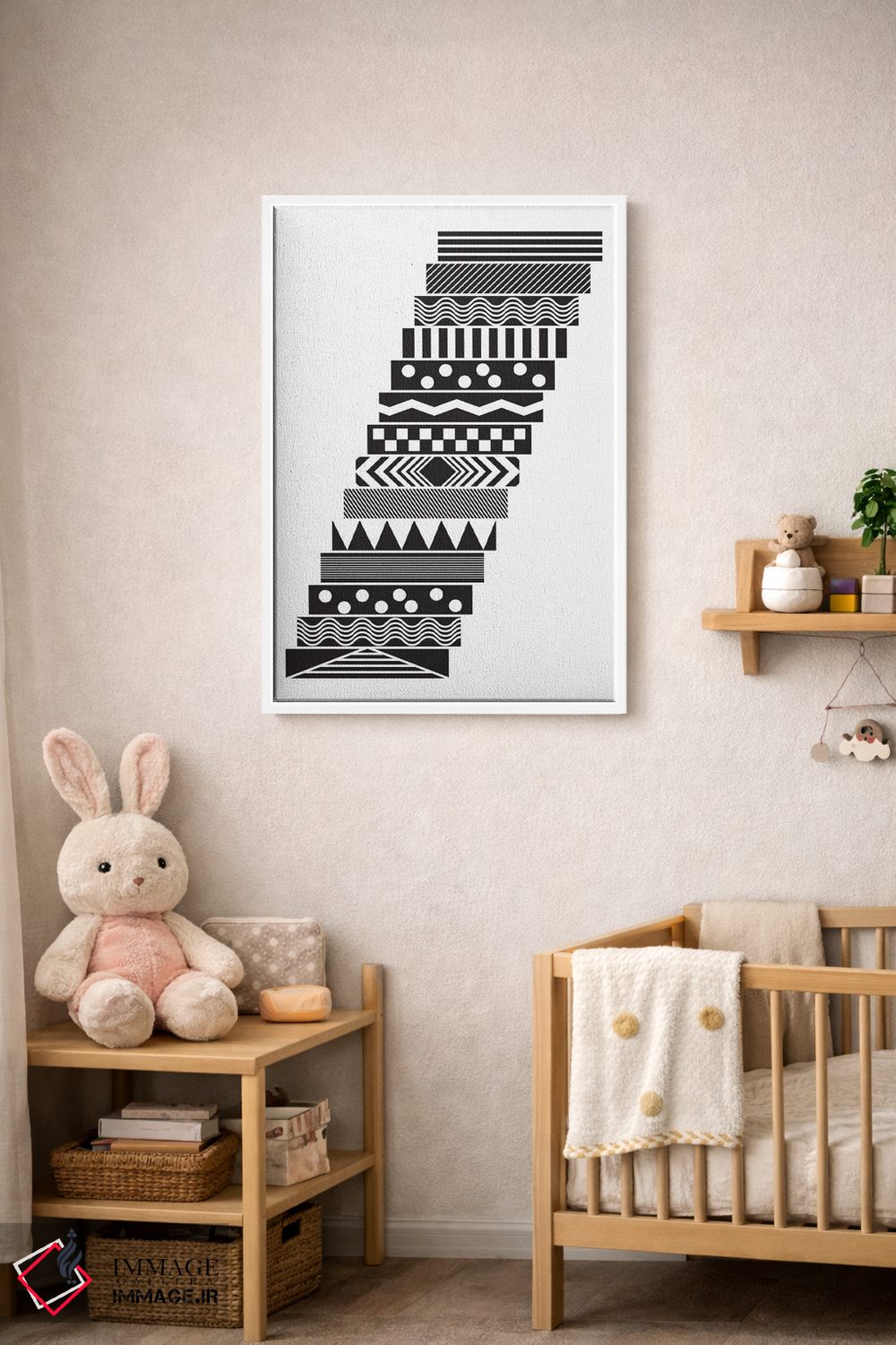 تابلو انتزاعی "پله ها" اثر فلت اول - D4W