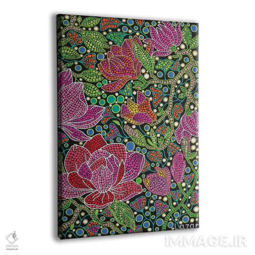 تابلو دکوراتیو "گل های مگنولیا" اثر اکسانا لازاری - نمای پرسپکتیو محصول