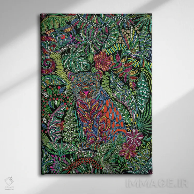 تابلو دکوراتیو "جنگل" اثر اکسانا لازاری - نمای روبهرو روی دیوار