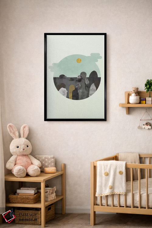 تابلو مینیمال "چیزی درباره آن سنگ ها" اثر فلت اول - D4B