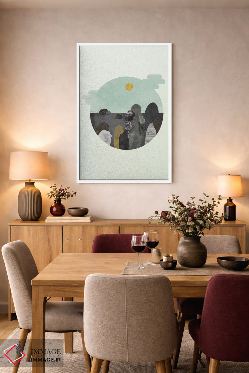 تابلو مینیمال "چیزی درباره آن سنگ ها" اثر فلت اول - D6W