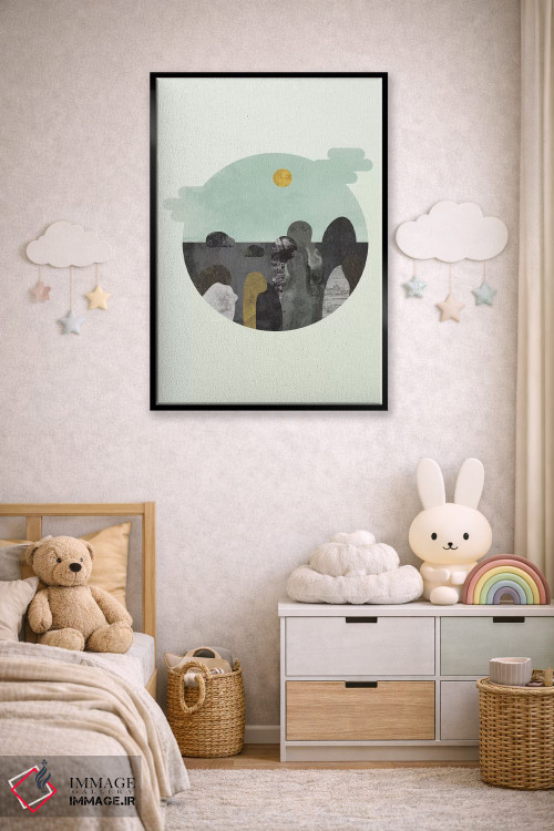 تابلو مینیمال "چیزی درباره آن سنگ ها" اثر فلت اول - D5B