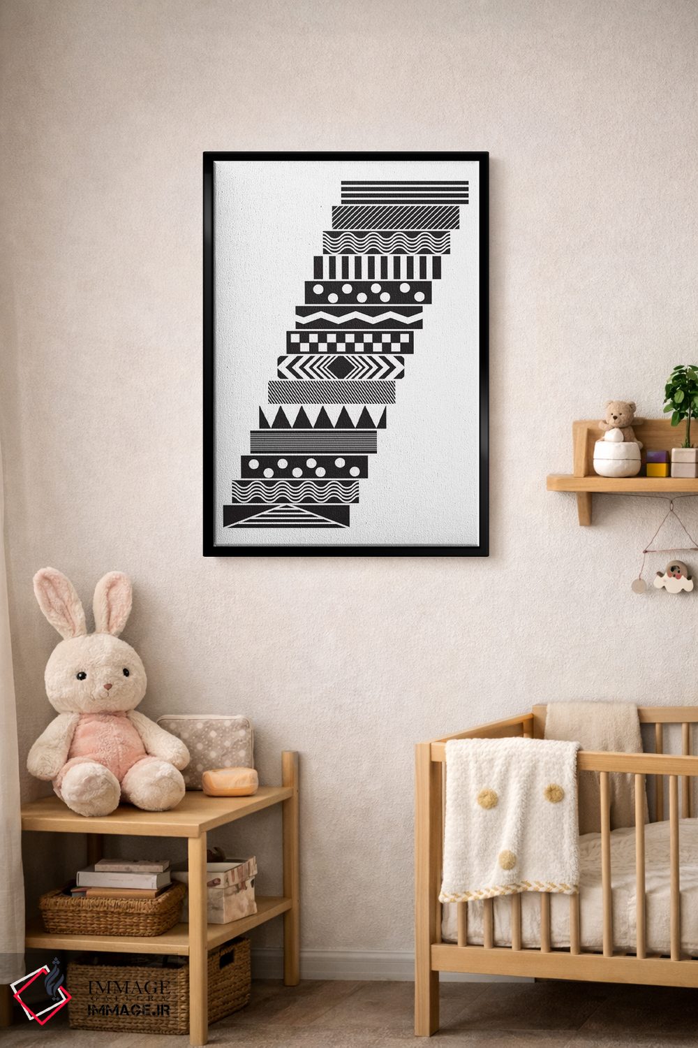 تابلو انتزاعی "پله ها" اثر فلت اول - D6B