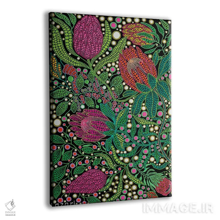 تابلو دکوراتیو "گل های پروتیا" اثر اکسانا لازاری - نمای پرسپکتیو محصول