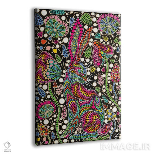 تابلو دکوراتیو "خرگوش" اثر اکسانا لازاری - نمای پرسپکتیو محصول