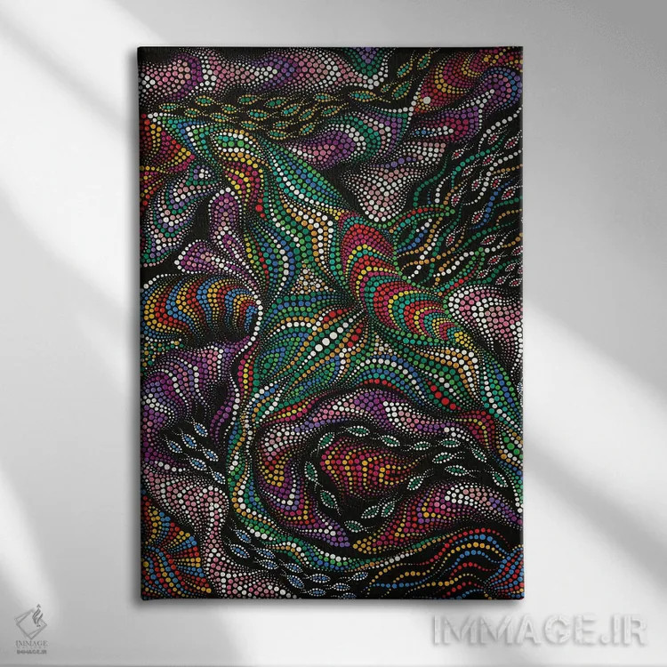 تابلو دکوراتیو "کف شور" اثر اکسانا لازاری - نمای روبهرو روی دیوار