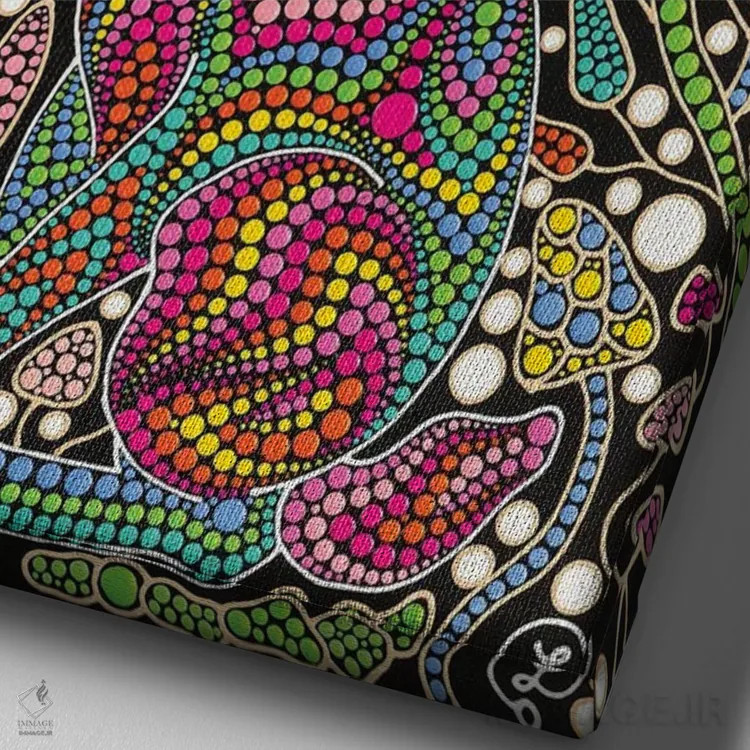 تابلو دکوراتیو "خرگوش" اثر اکسانا لازاری - نمای نزدیک بافت بوم