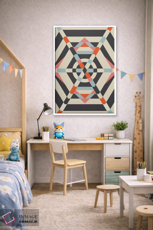 تابلو انتزاعی "چتر" اثر فلت اول - D1W