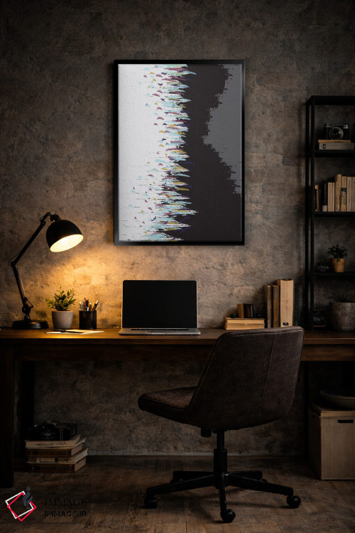 تابلو انتزاعی "مرد گردباد" اثر فلت اول - D6B