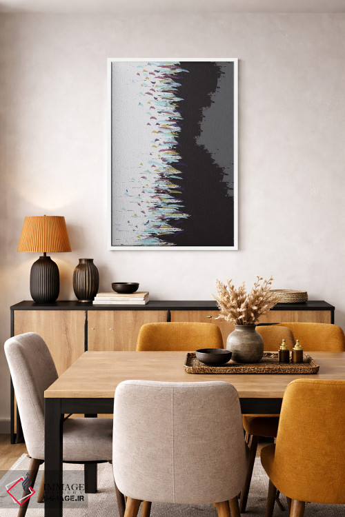 تابلو انتزاعی "مرد گردباد" اثر فلت اول - D5W