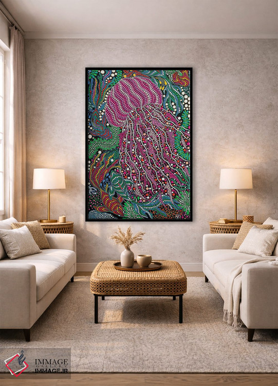 تابلو دکوراتیو "ژله ماهی صورتی" اثر اکسانا لازاری - D1B