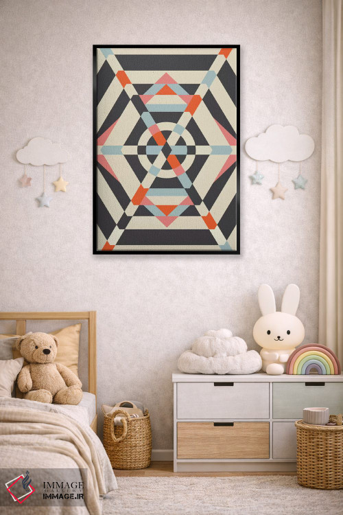 تابلو انتزاعی "چتر" اثر فلت اول - D5B