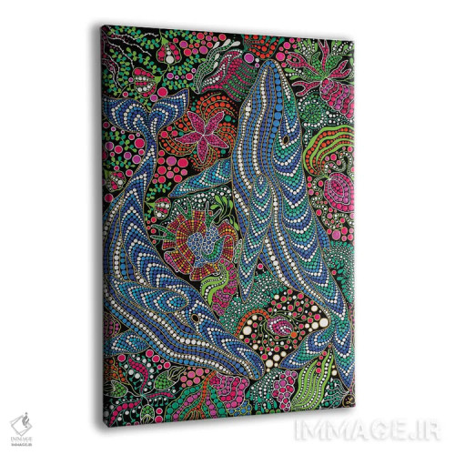 تابلو دکوراتیو "نهنگ ها" اثر اکسانا لازاری - نمای پرسپکتیو محصول