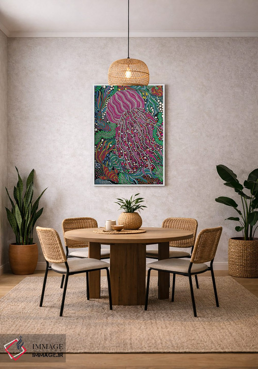 تابلو دکوراتیو "ژله ماهی صورتی" اثر اکسانا لازاری - D2W