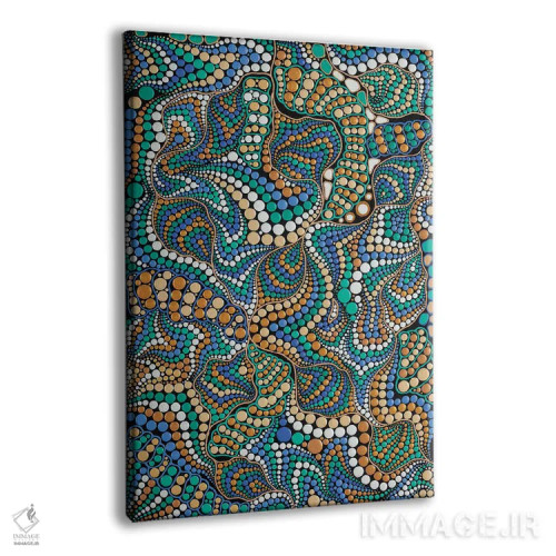 تابلو دکوراتیو "امواج کیهانی" اثر اکسانا لازاری - نمای پرسپکتیو محصول