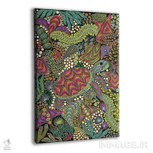 تابلو دکوراتیو "لاک پشت" اثر اکسانا لازاری - نمای پرسپکتیو محصول