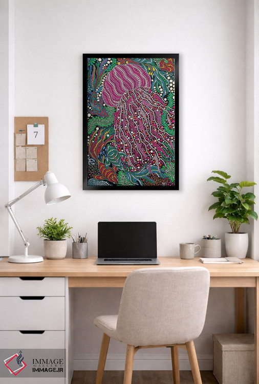 تابلو دکوراتیو "ژله ماهی صورتی" اثر اکسانا لازاری - D5B