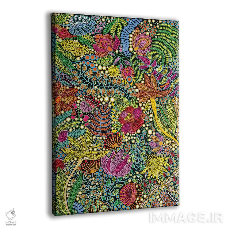 تابلو دکوراتیو "گل ها" اثر اکسانا لازاری - نمای پرسپکتیو محصول