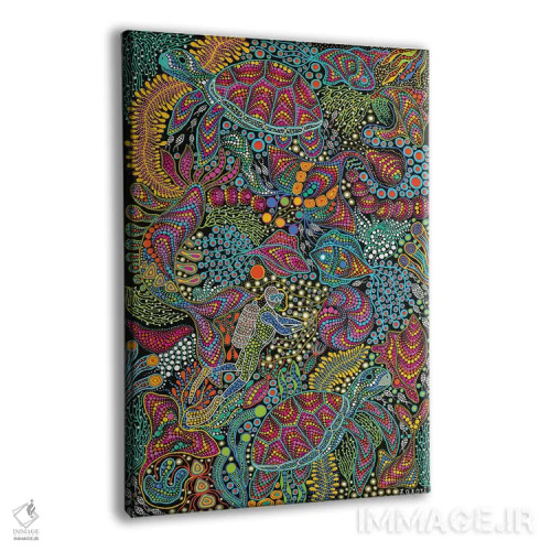 تابلو دکوراتیو "غواصی" اثر اکسانا لازاری - نمای پرسپکتیو محصول